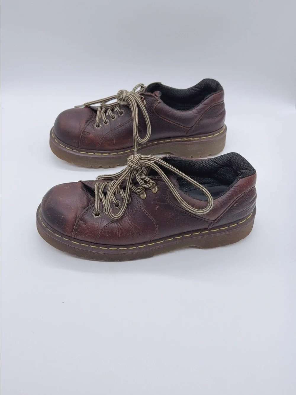 Dr. Martens 10940 Lace up Chunky Oxford Shoes Tan Brown Leather Mens Size 10